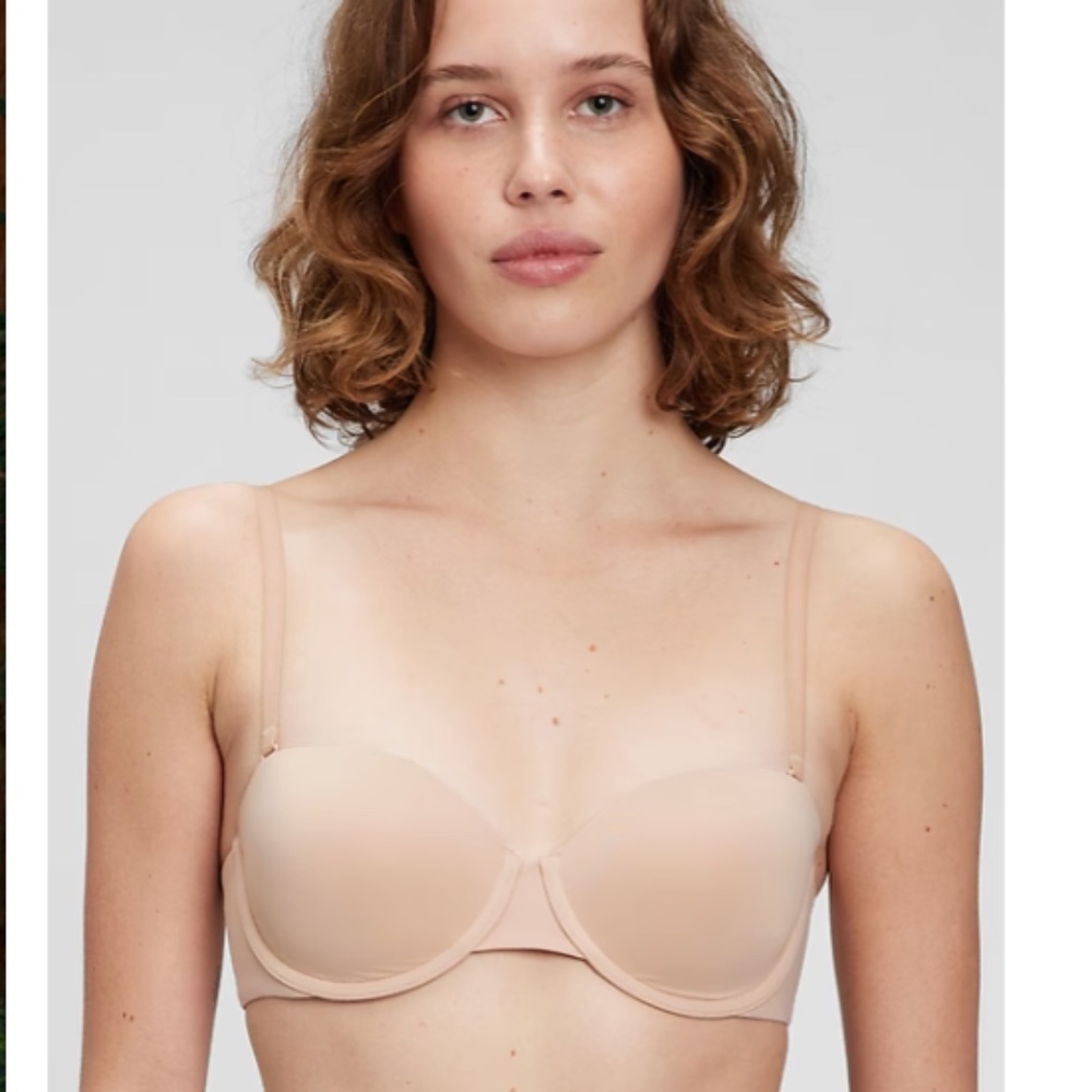 GAP Multi-way T-shirt Bra, Tan/Beige, 36D, EUC